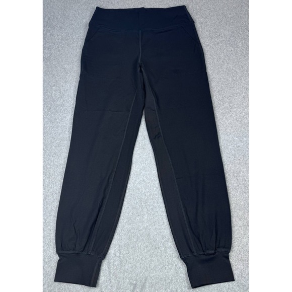 Lululemon Womens Size 6 High Rise Pockets Cuff Ankle Jogger Pants Black READ - Picture 1 of 6